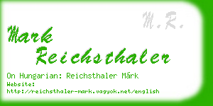 mark reichsthaler business card